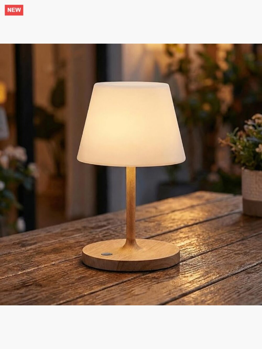 Cordless Rechargeable Table Lamp, Touch Dimmable LED with 3 Color Temperatures